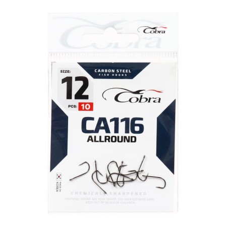 Cobra Allround hooks, series CA116, No. 12, 10 pcs.