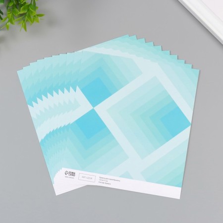 Scrapbooking paper "Gradient" density 180 grams set 10 pcs 15.5x17 cm-1