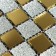 Self-adhesive panel 30*30cm mosaic cage silver-gold