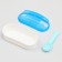 Tuannel toilet with a spatula for rodents "Pijon", 14.5 x 7 x 7 cm, blue