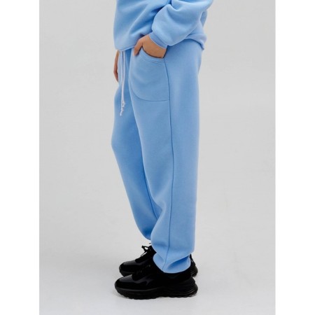 Women's pants with a company, size 44, blue color-3