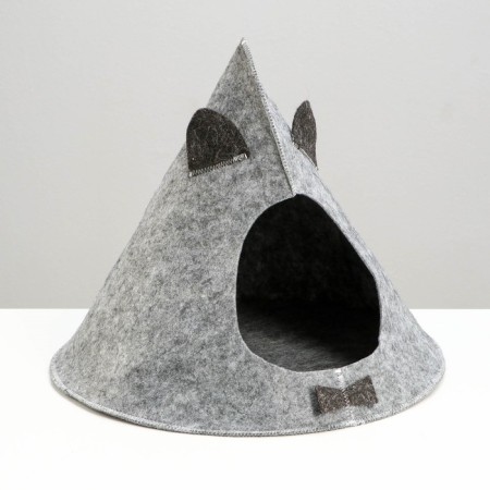 Animal house from felt "Eared Vig-Vam", 48 x 45 cm