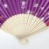 Fan bamboo, textiles h = 21 cm "flowers" with a cover, purple