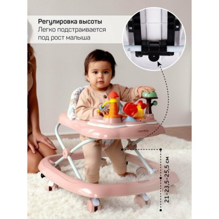 Walks Children's Amarobaby Running Baby, with an electronic game panel, pink color-2