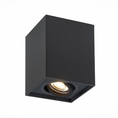 Ceiling lamp ST LUCE. ST109.407.01. 1x50 W, GU10, 10x10x12.3 cm, black color