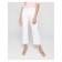 Women's shortened jeans with high landing Conte Elegant, size L, color White