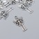 Decor for creativity Metal "Girl Feja" silver G107B749 2.5x1.4 cm