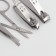 Manicure set "Lucy", 10 objects, leatherette-cherol, color gray color