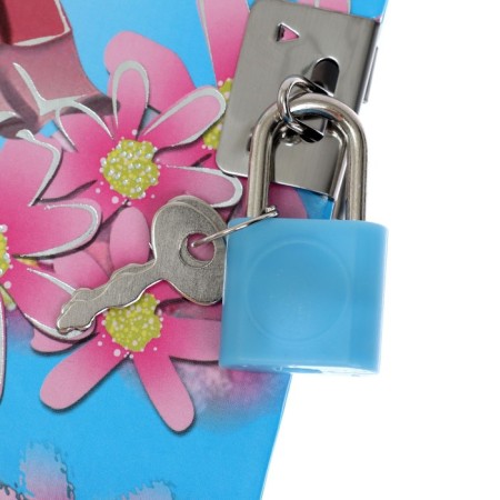 Notebook Gift Book on the lock, A6+, 50 sheets, line, "Cutie", mix-2