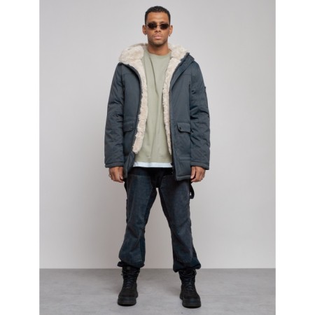 Winter male park, size 54, dark gray color
