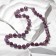 Beads Shar No. 10 through the Amethyst node Dark, 50 cm