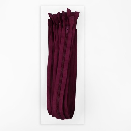 Lightning "Spiral", No. 5, detachable, automatic lock, 60 cm, cherry color-2