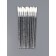 Applicators for lipstick and shine, set - 10 pcs, 9 cm, black color