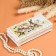 Casket - a bill "Bird on a branch", white, 8.5 × 17 cm, lacquer miniature