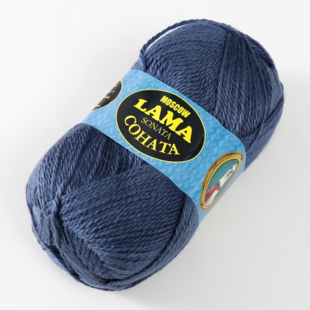 Acrylic Sonata yarn 50%, wool s/t 50% 250m/100g (022 jeans)-1