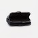 Women's wallet on the button, black color