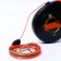 Roulette "Piggon" with a rubberized handle, 8 m, up to 50 kg, cable, black-orange