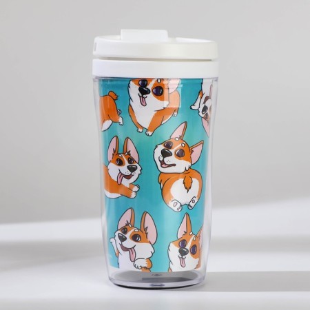 Gift set: A6 diary 80 sheets and a thermostat 250 ml "I have paws"-3