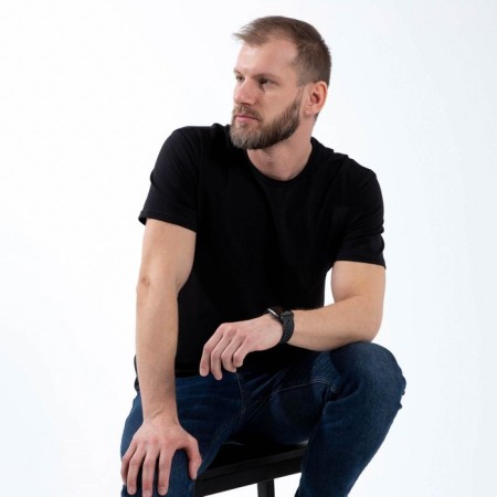 T -shirt SL BASIC, 48, black-2