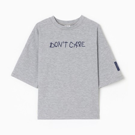 T -shirt Children's Minaku, gray color, height 140 cm-5
