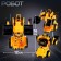The loader robot, inertial, is transformed in a collision