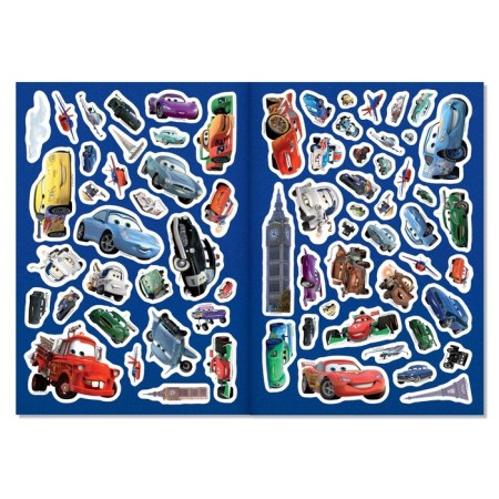 Book with stickers "Find the differences" + marker, A5, 16 pp., Cars-2