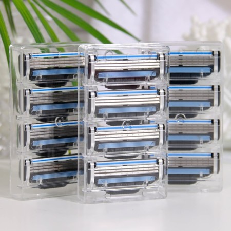 Replaceable shaving cassettes, 12 pcs, compatible with Gillette Mach3