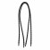 Shoes for shoes, steam, silicone, round d = 5 mm, 45 cm, black color