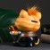 Piggy bank "Cat with a gift" Red -haired Chub 14x12x16cm