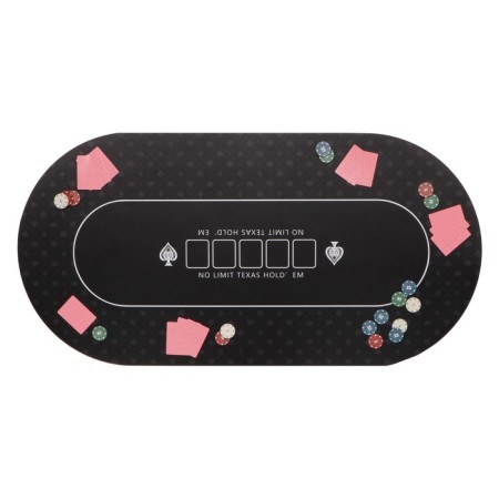 Cloth for poker, rubberized, 120 x 60 cm, thickness 3 mm, black-4