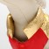 Jacket for dogs with weighting size 12 (DS 28, OG 38, Osh 27), gold-red