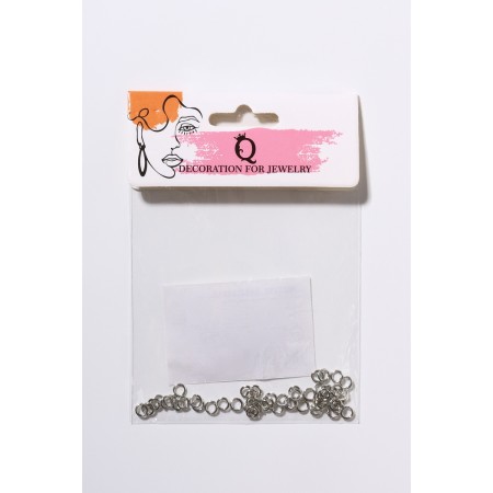 Connective ring 0.6 × 5 mm (set 50 g, ± 950 pcs.) SM-973, color gray color-4
