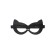 Pecado BDSM mask, with cat ears open, genuine leather, black