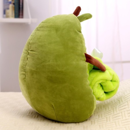 Soft toy with Avocado blanket-3
