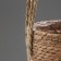 Kashpo wicker "Kenya" cylinder with handles, 21.5x21.5x18.8 cm, natural
