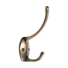 Hook furniture tundra TKD012, two -rod, bronze