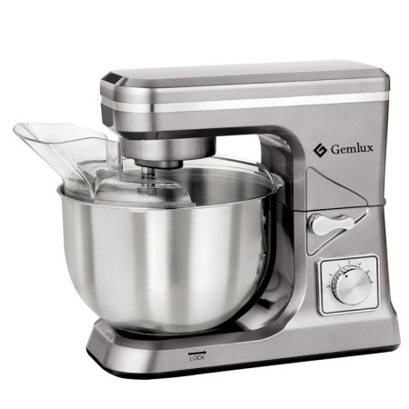 Mixer Gemlux GL-SM5.1GR, Planetar, 1000 W, 5 L, 6 speeds, 3 meshs, silver-1