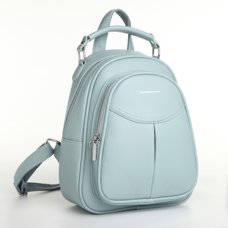 Women's backpack on lightning, blue color