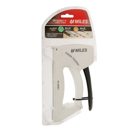 Furniture stapler Miles, 4-6 mm, type of brackets 14, 15, plastic case, for cable fastening-1