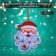 Decorative luminous jewelry (suspension) "Grandfather Frost" 30.5x27.5 cm