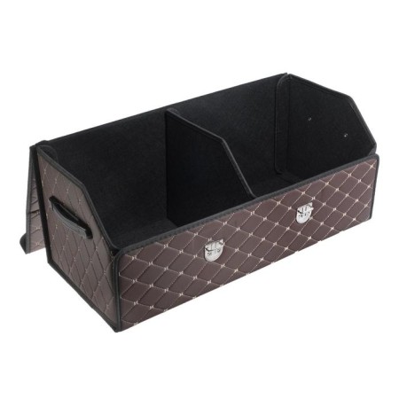Organizer COFR in the trunk of the car HT-098, bag 68 × 32 × 30 cm, brown, eco-leather-1