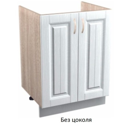 Floor cabinet for Country sink, 600x510x820, milk/white oak