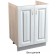 Floor cabinet for Country sink, 600x510x820, milk/white oak