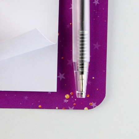 Set "for secretics" Notepad A7, 32 sheets, mini-hand Blue Paste, writing node 0.5 mm-6