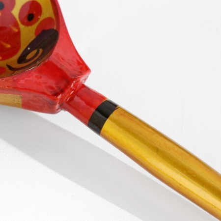 Spoon Polobaska "traditional", gold, 19 × 6 cm, Khokhloma-4