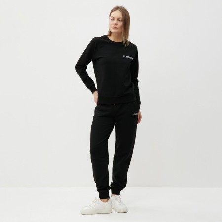 Women's costume (sweatshirt/pants), black color, size 42