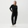 Women's costume (sweatshirt/pants), black color, size 42