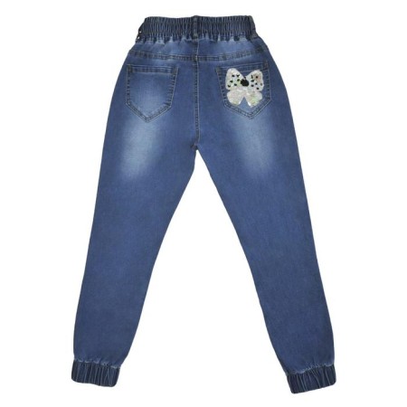 Jeans for girls, height 110 cm, blue color-1