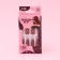 Falbings "Passion", 24 pcs, adhesive plates, ballerina shape, glossy color red/pink/silver