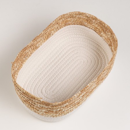 Stellazhnaya basket "Scandy", 29x19x12 cm, milk-2
